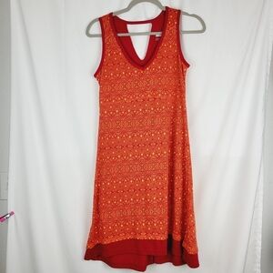 Marmot Larissa Dress Orange and Red‎ Women's Size Small Sleeveless Vibrant